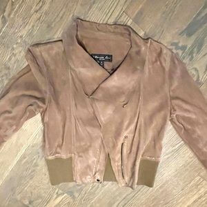 Lightweight Suede Bomber Jacket